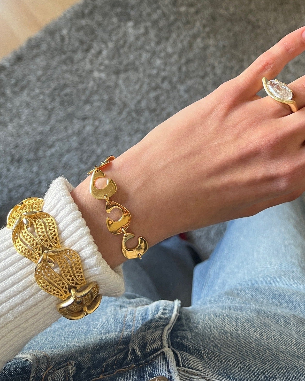 Bracelet fin plaqué or