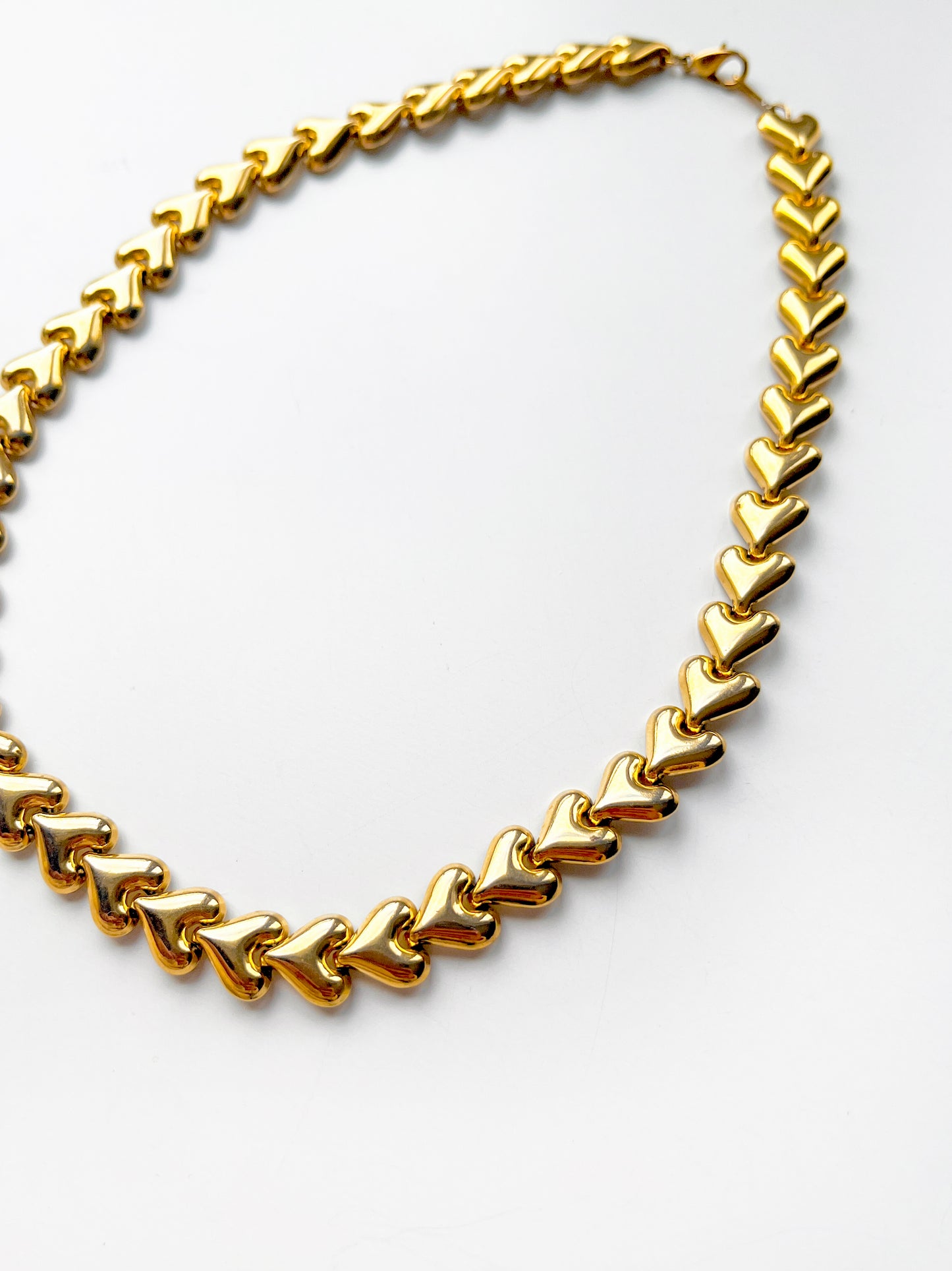 Collier à maillons coeurs