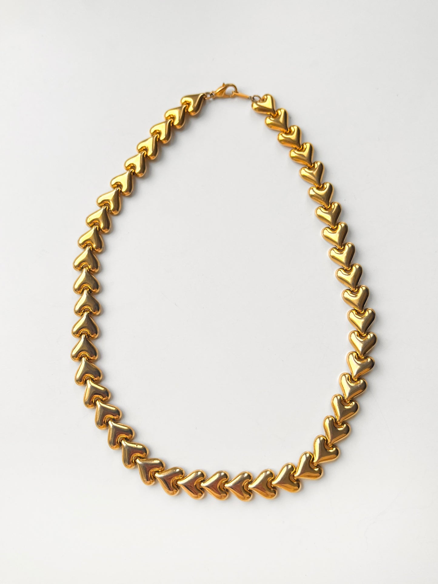 Collier à maillons coeurs