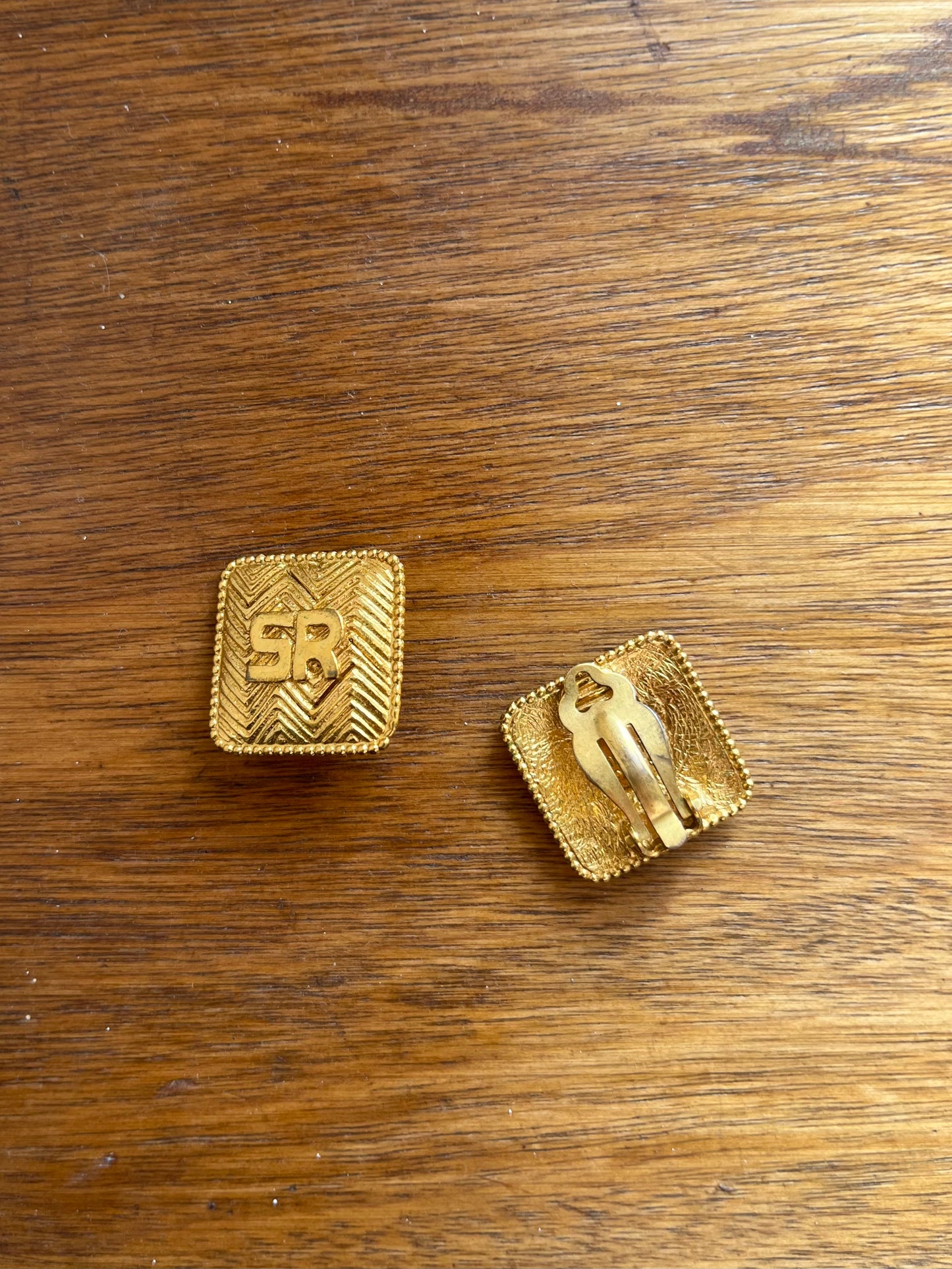 Sonia Rykiel vintage textured clips