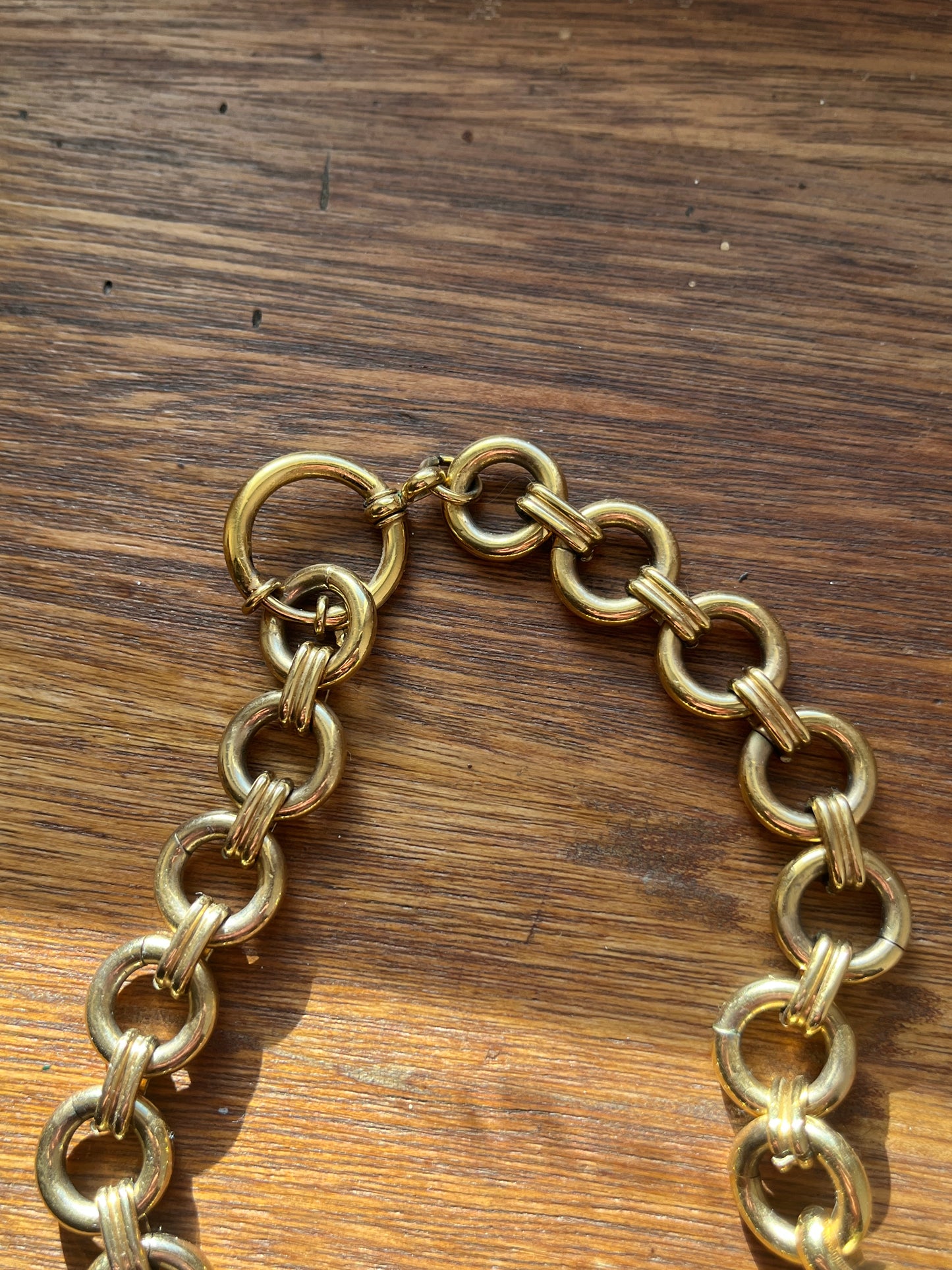 Collier années 90 cabochons colorés