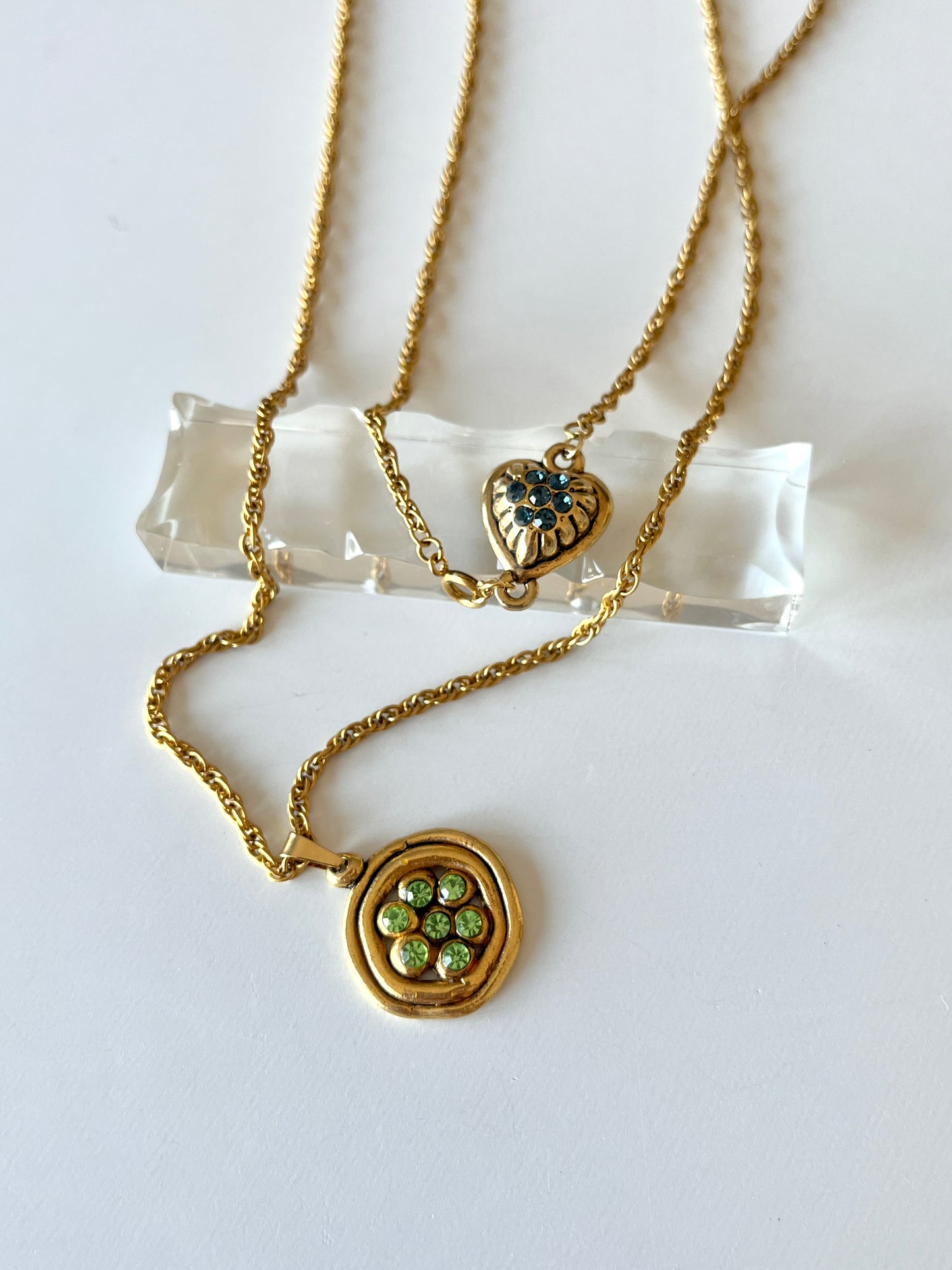 Collier upcyclé double rang Olympe