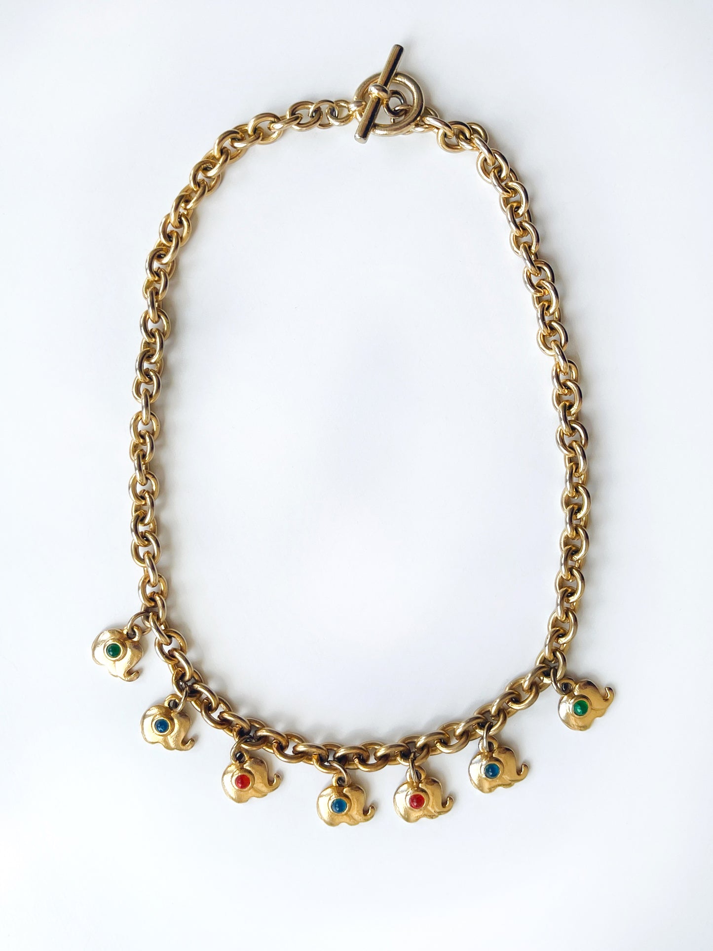 Collier à breloques éléphants