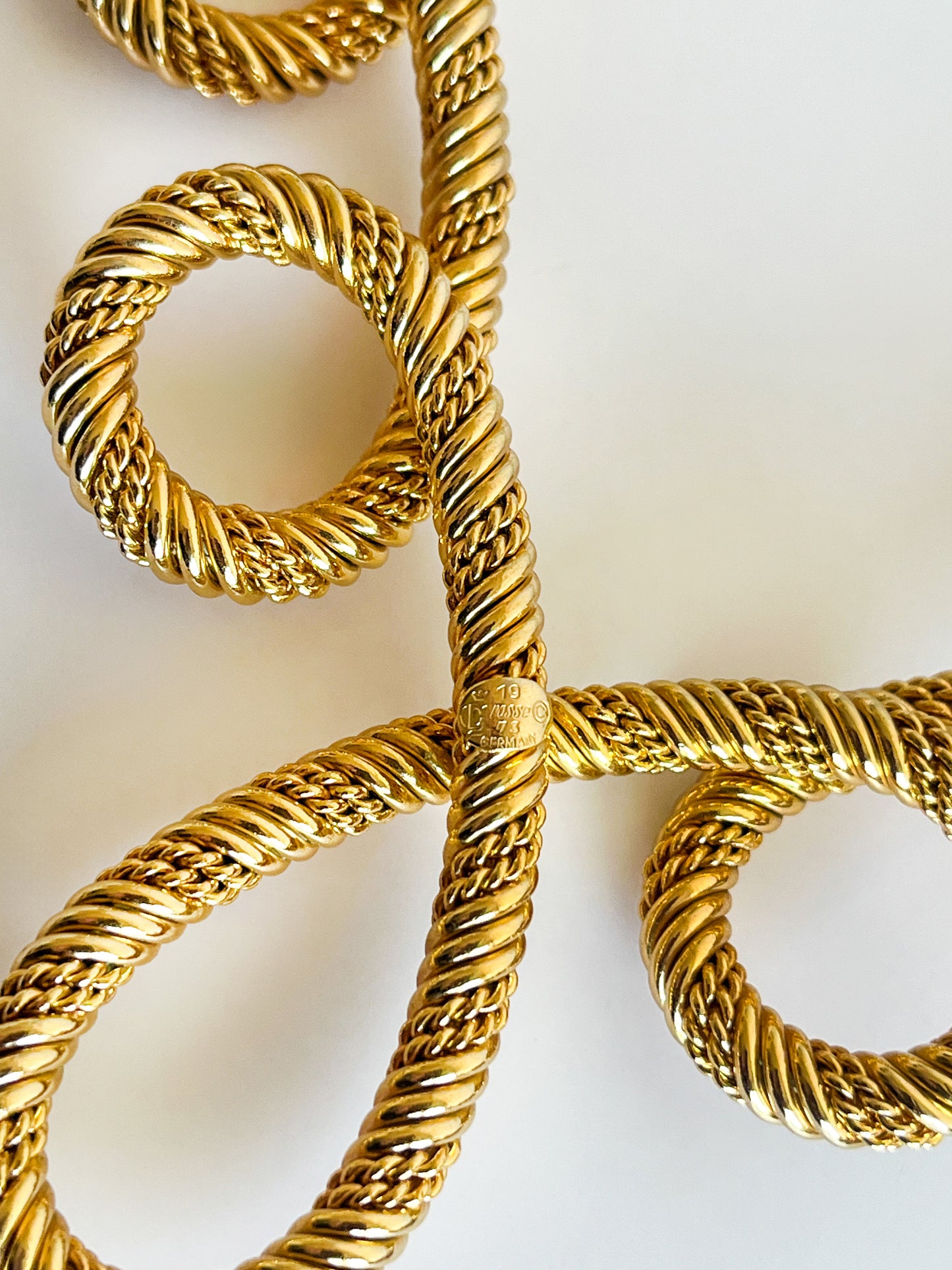 Ravissant collier Couture années 70 signé Grossé