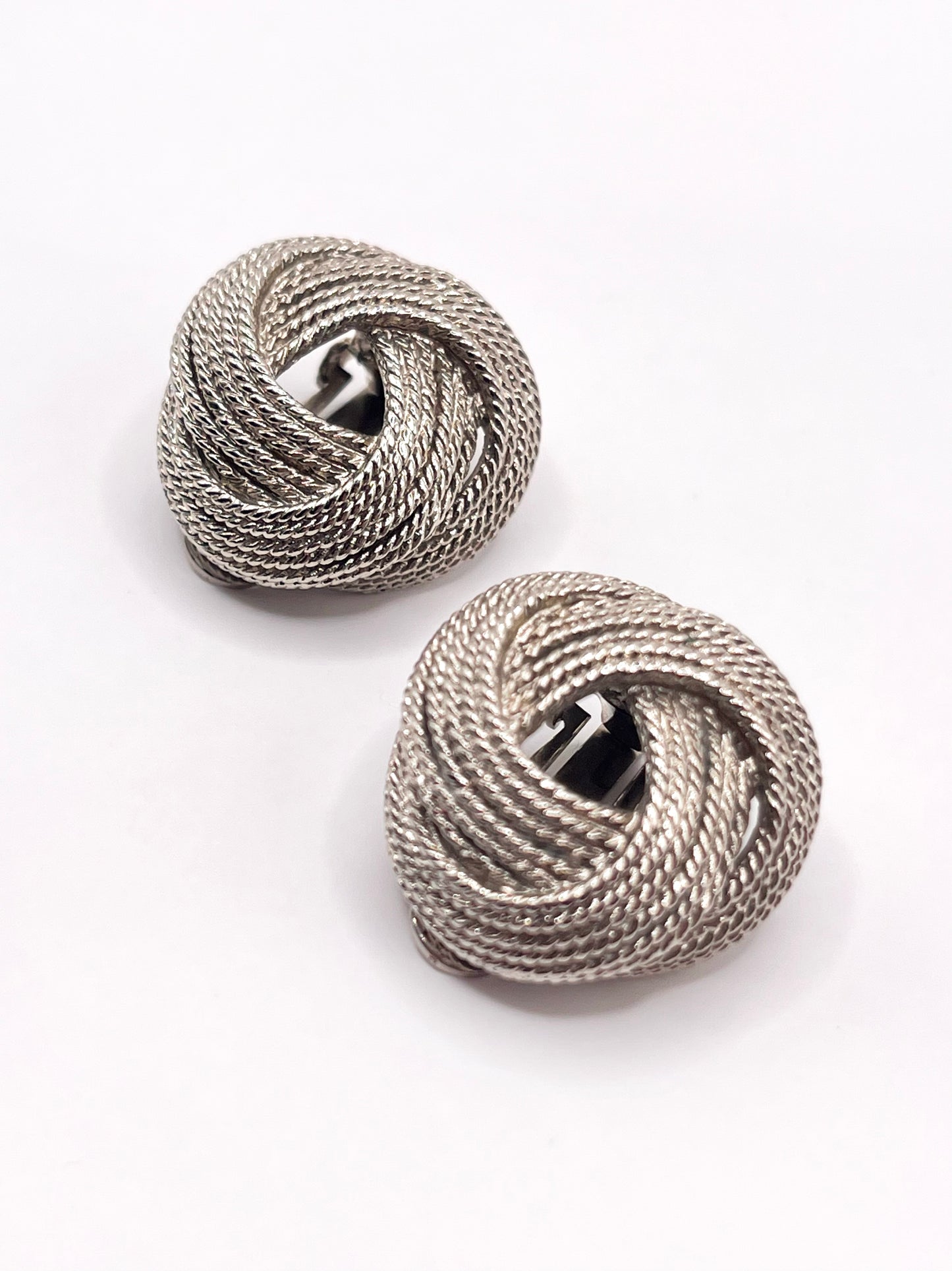 Braided silver clips