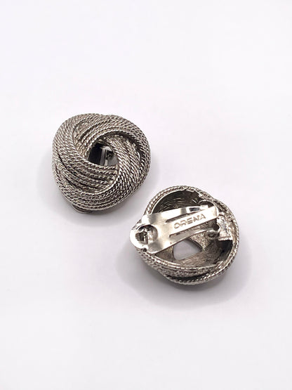 Braided silver clips