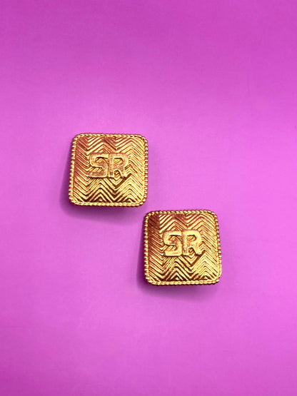 Sonia Rykiel vintage textured clips