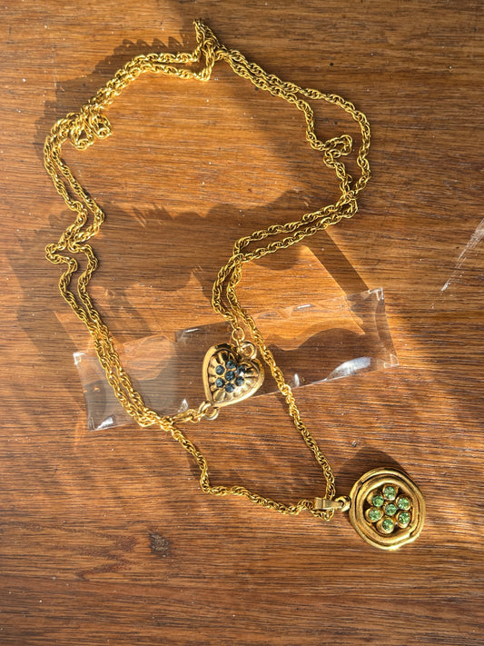 Collier upcyclé double rang Olympe