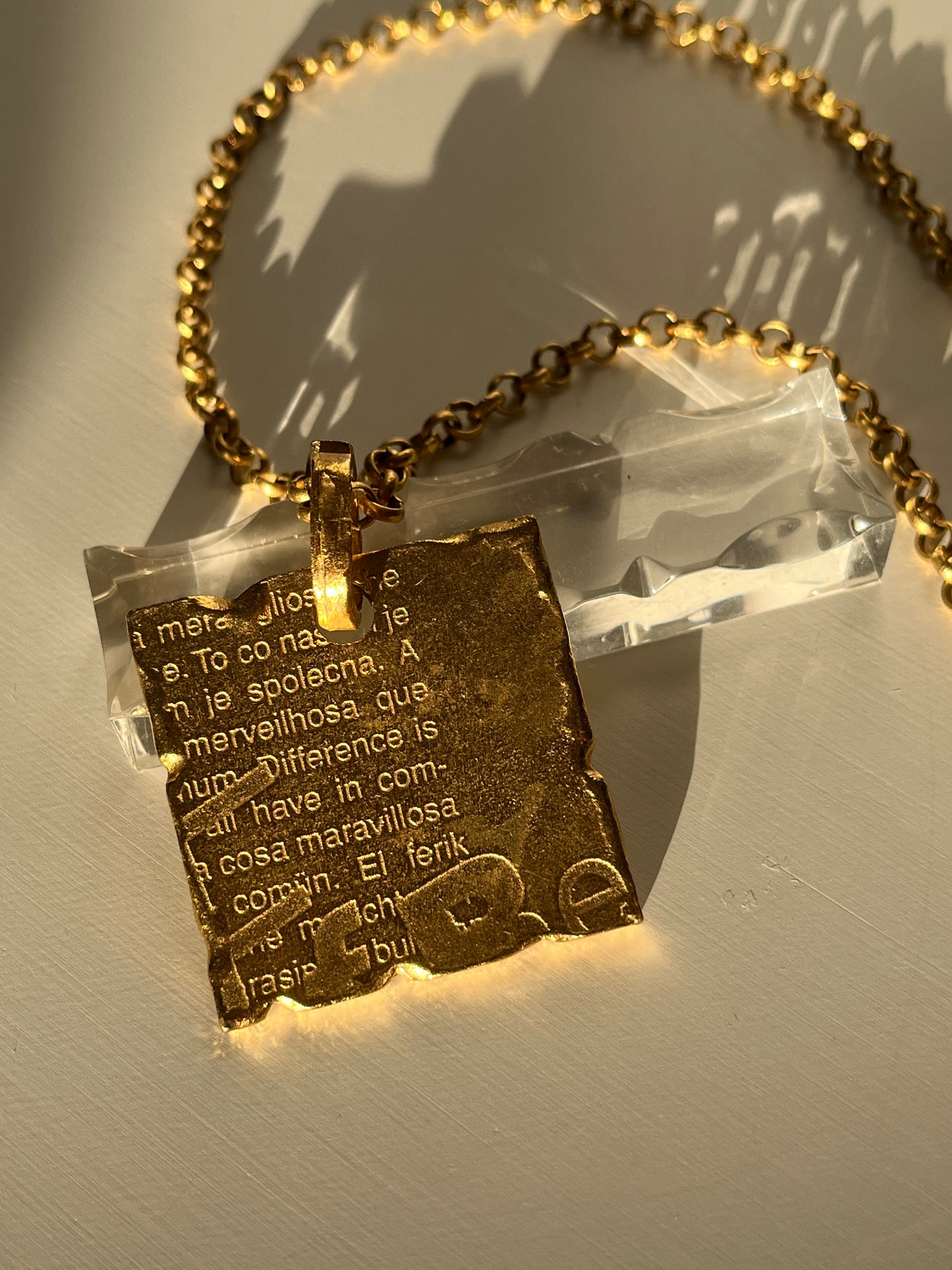 Collier Biche de Bere parchemin