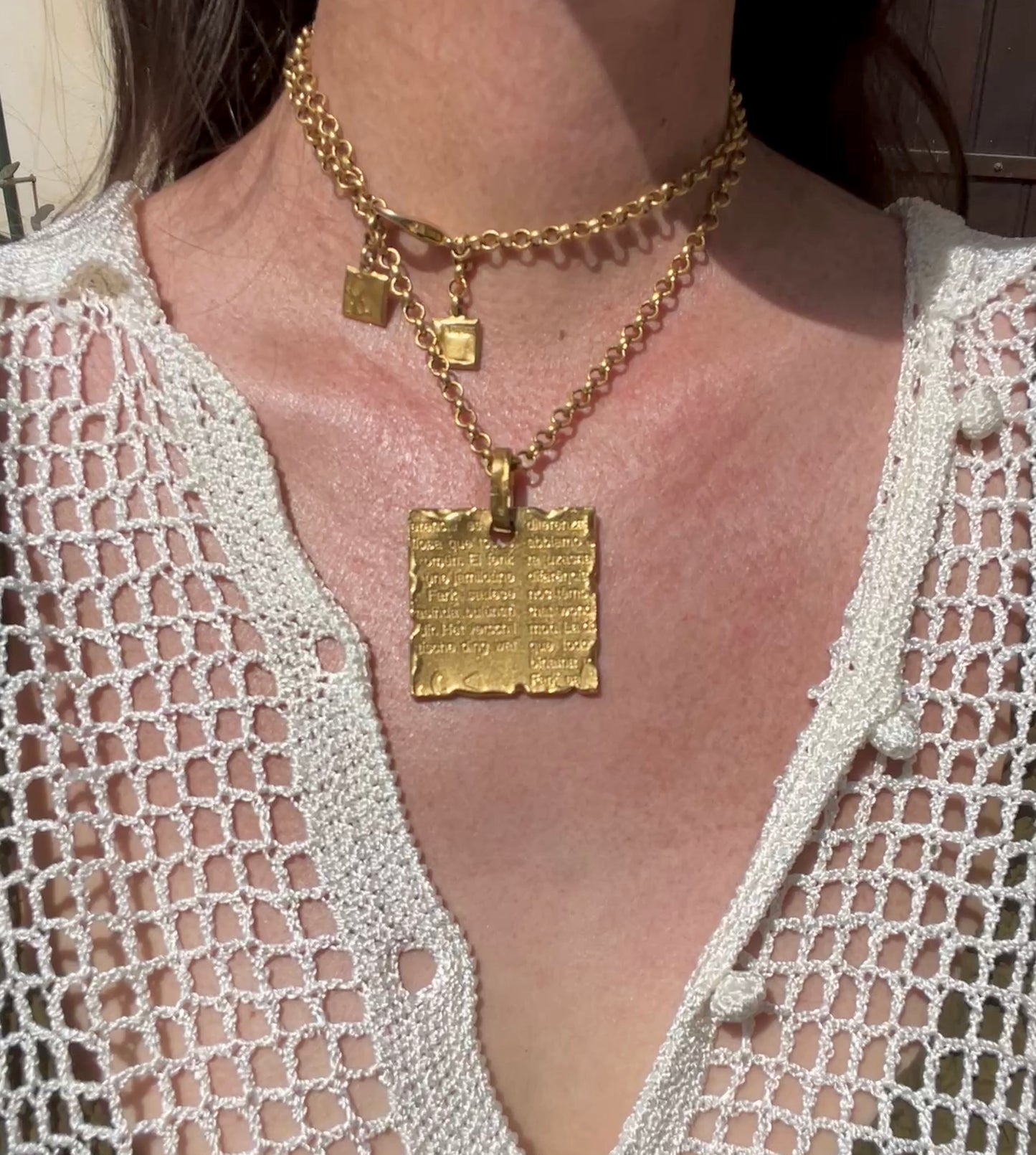 Collier Biche de Bere parchemin