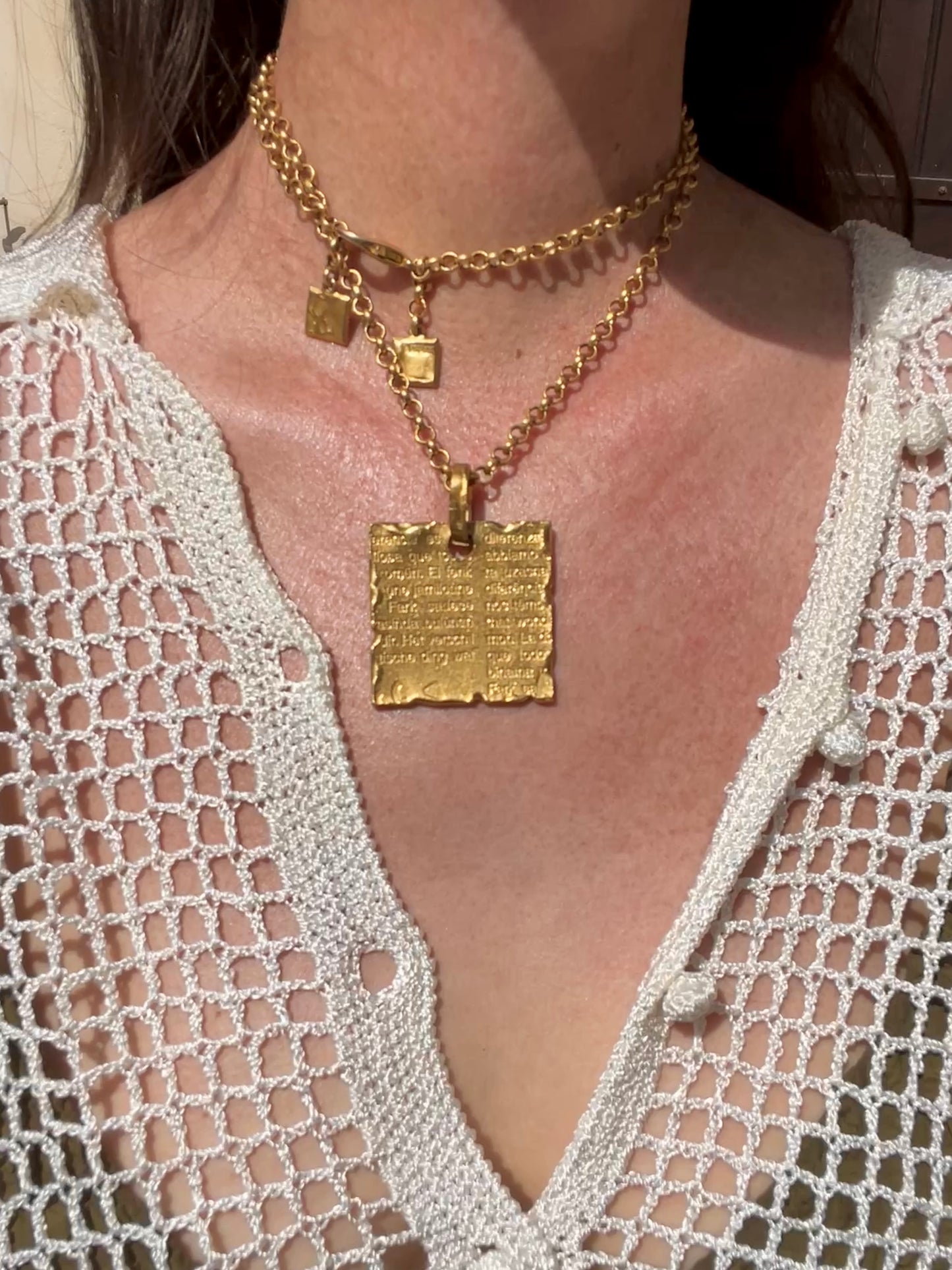 Collier Biche de Bere parchemin