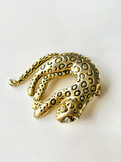 Broche panthère articulée