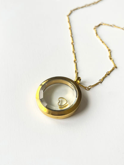 Collier pendentif rond