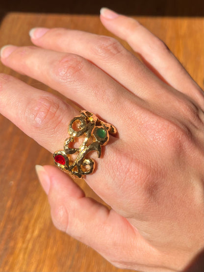 Bague Lancôme années 70