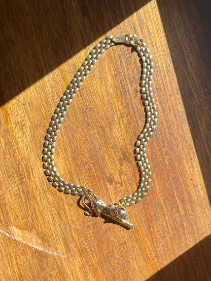 Collier panthère années 80