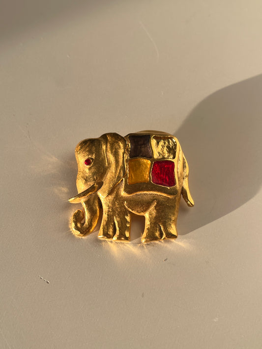 Pendentif/broche éléphant Lancôme