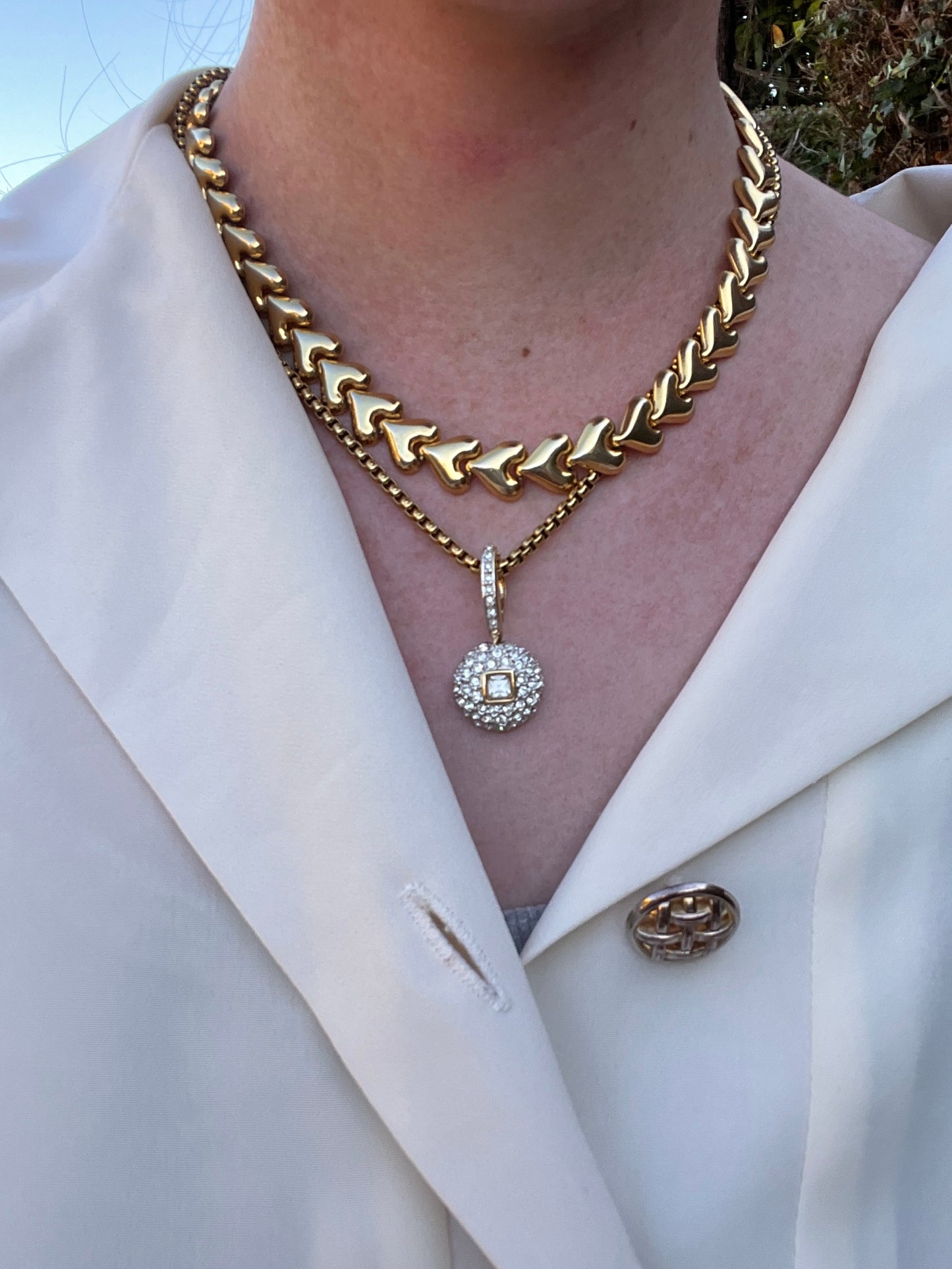 Petit pendentif à strass