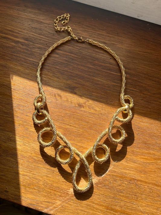Ravissant collier Couture années 70 signé Grossé