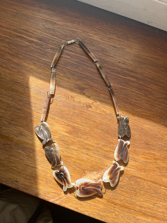 Collier poissons nacrés