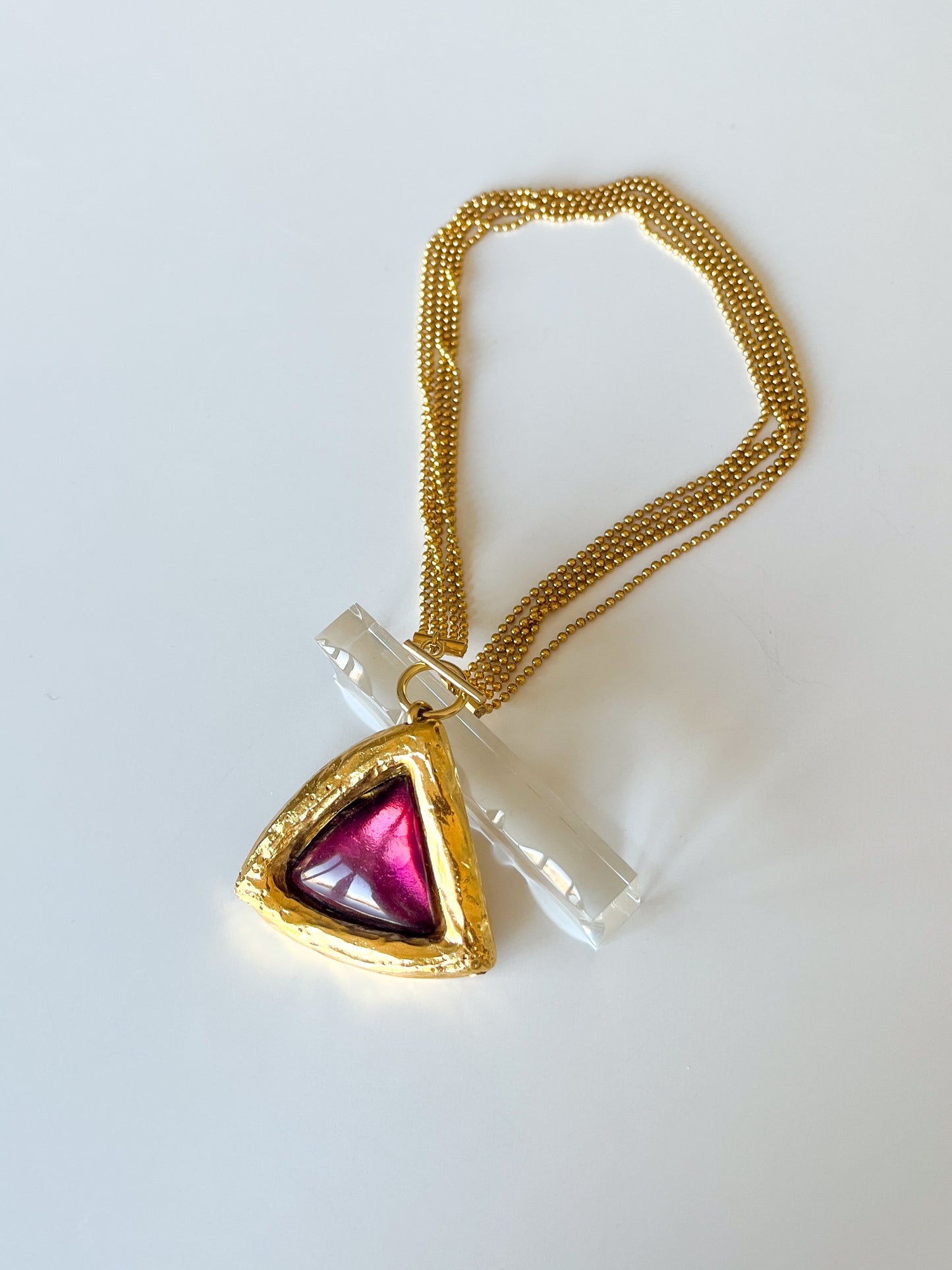 Collier upcyclé maxi pendentif