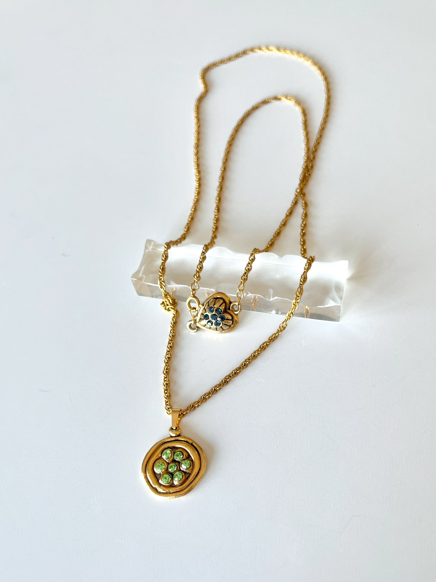 Collier upcyclé double rang Olympe