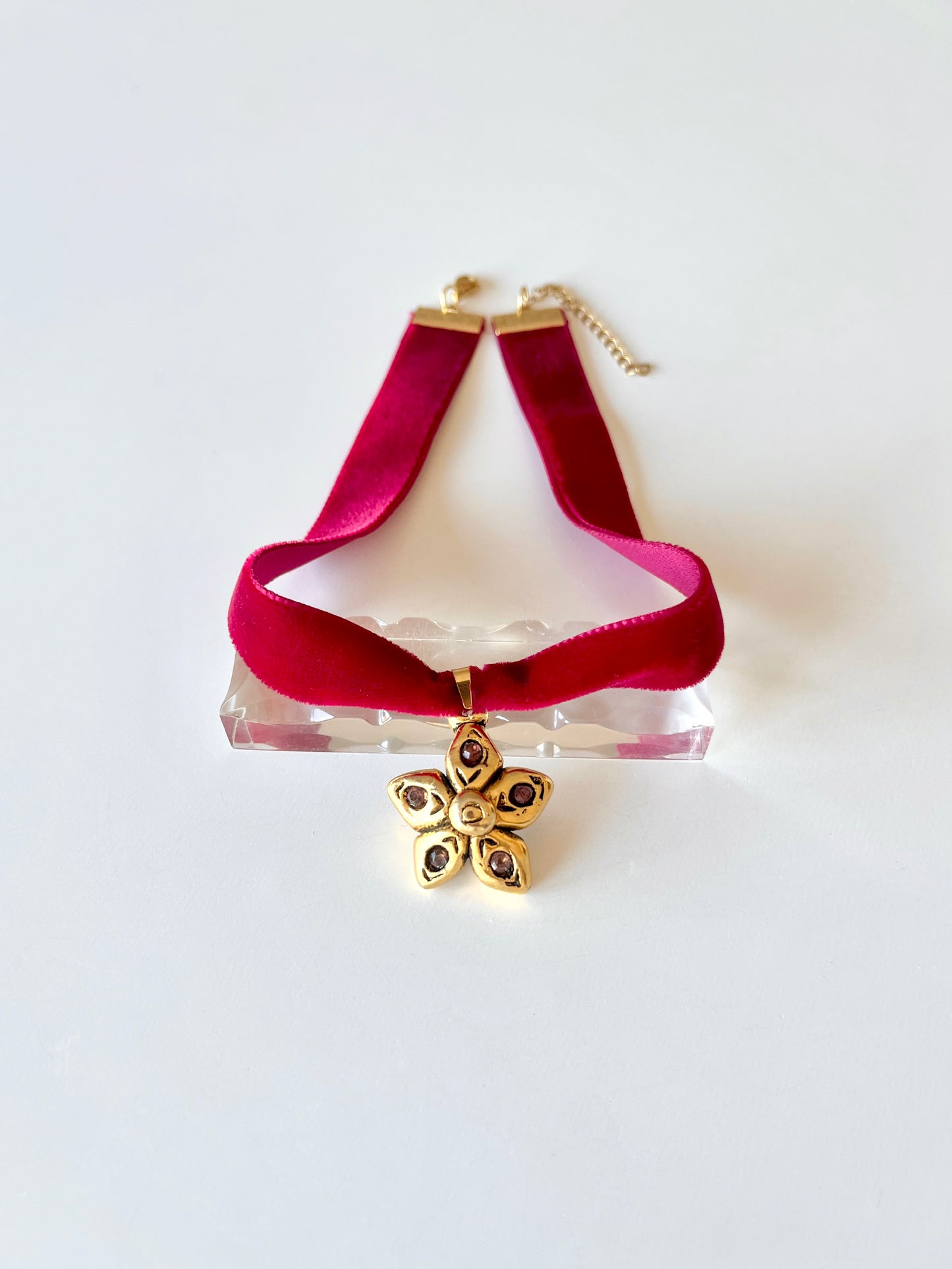 Collier velours pendentif Remy Dis