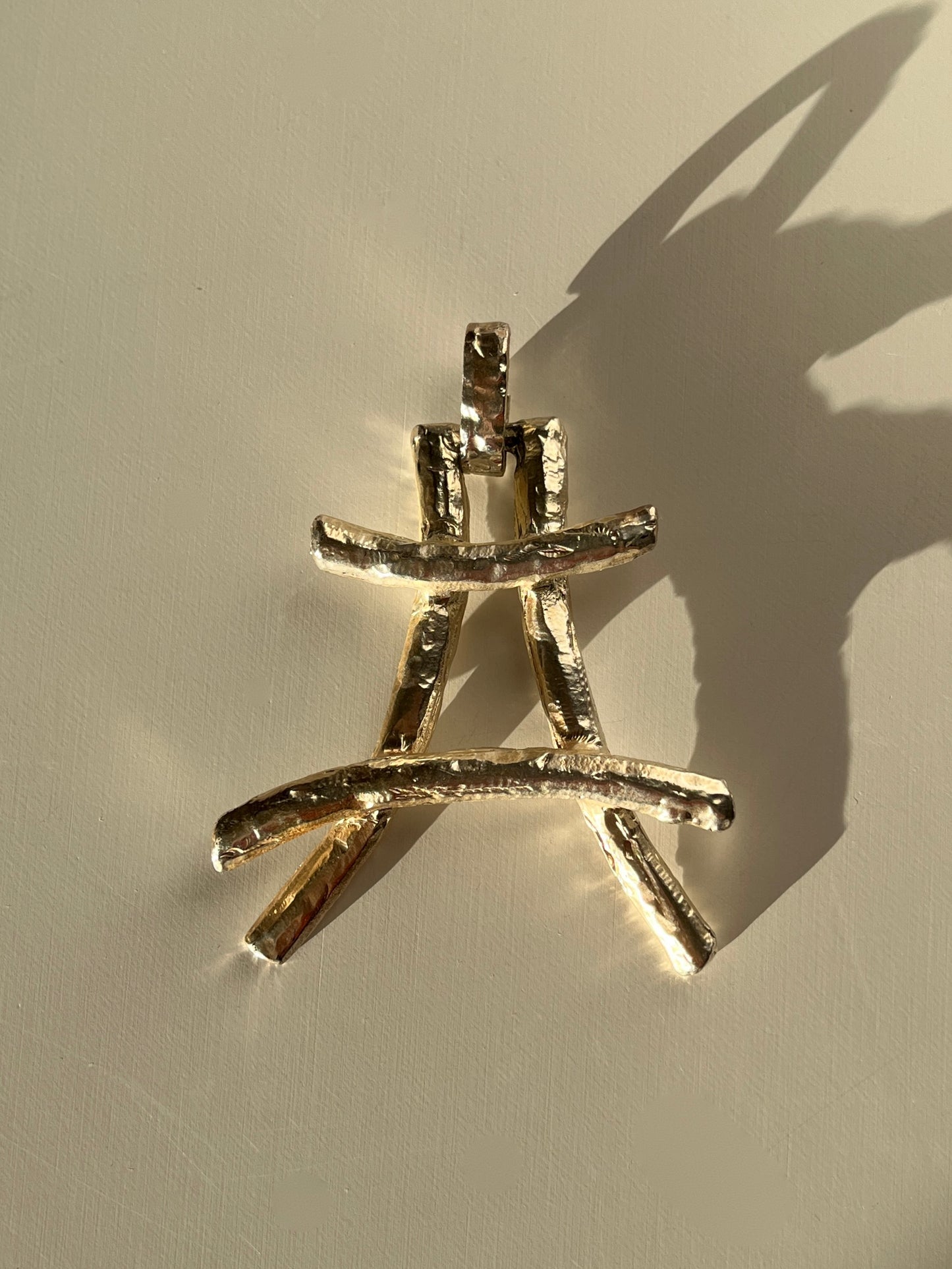 Pendentif argenté XXL Dolce vita