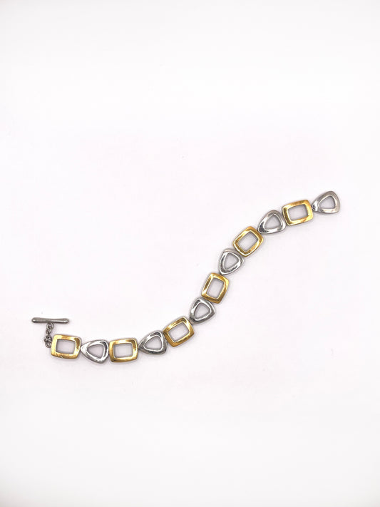  Two-tone gold-plated bracelet