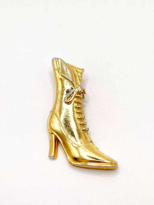 Vintage boot-shaped brooch