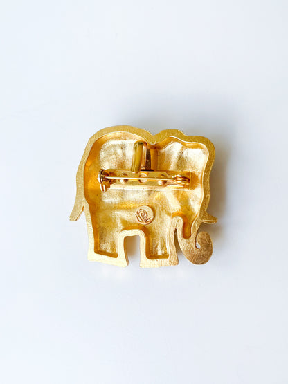 Pendentif/broche éléphant Lancôme