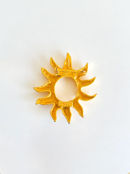 Broche/pendentif soleil Lancôme années 80