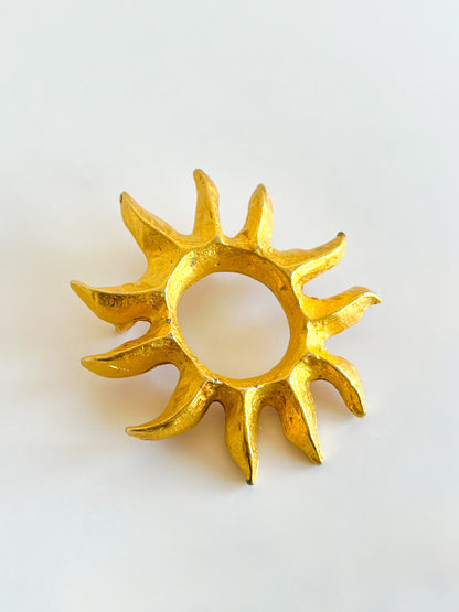 Broche/pendentif soleil Lancôme années 80