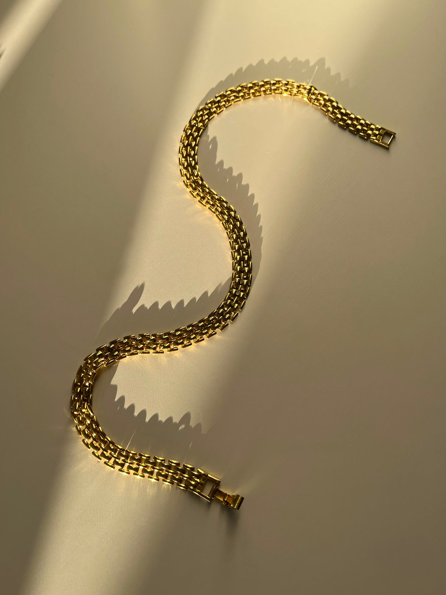 Collier plaqué or années 80