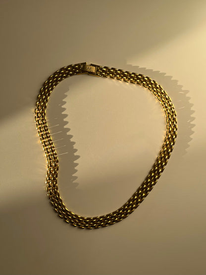 Collier plaqué or années 80