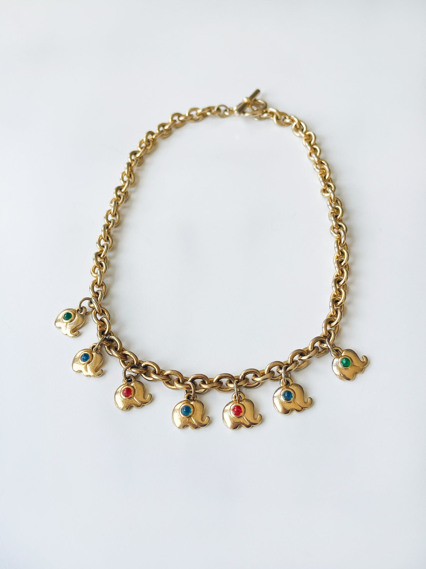 Collier à breloques éléphants