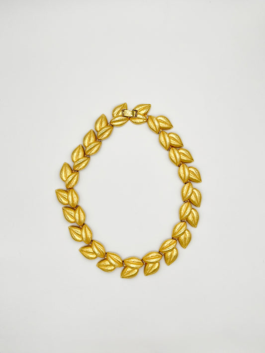 Collier à maillons feuilles