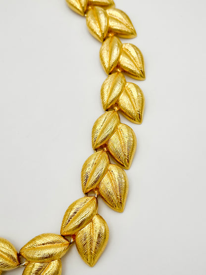 Collier à maillons feuilles