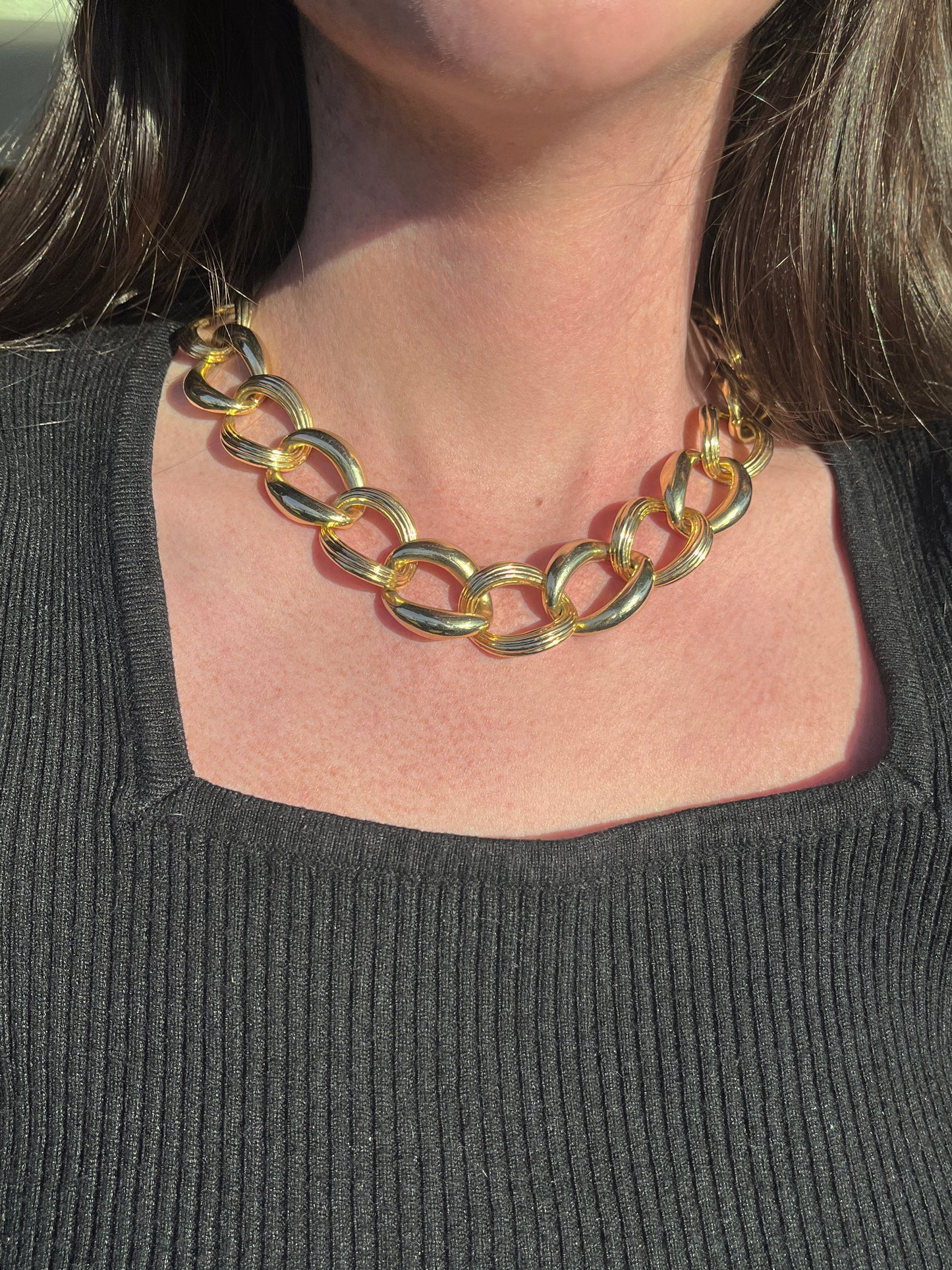 Collier à gros maillons