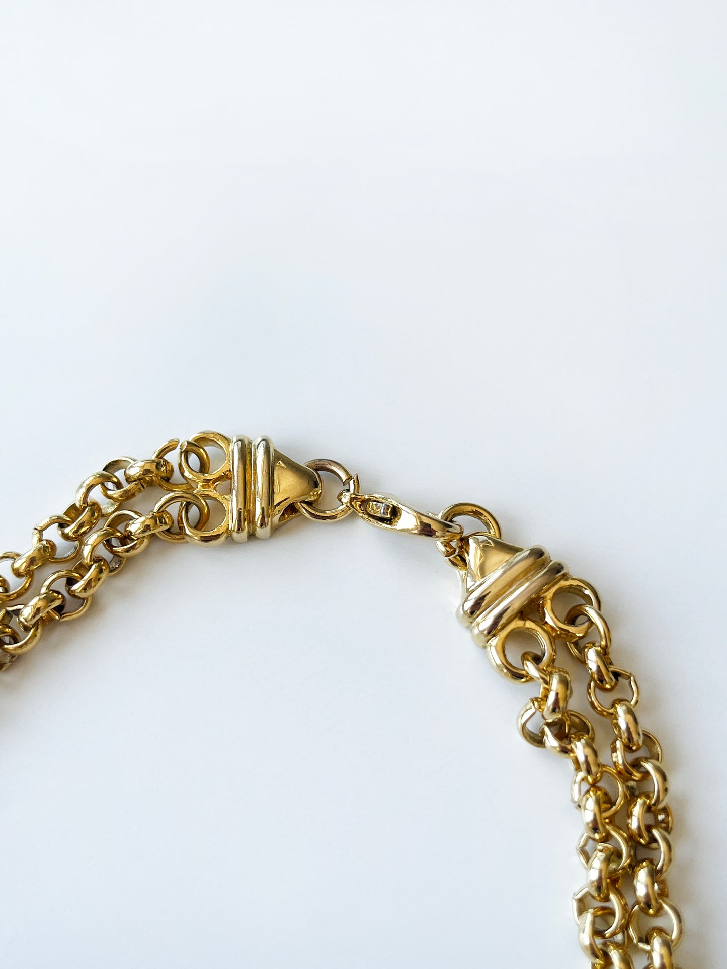 Golden and purple flower necklace
